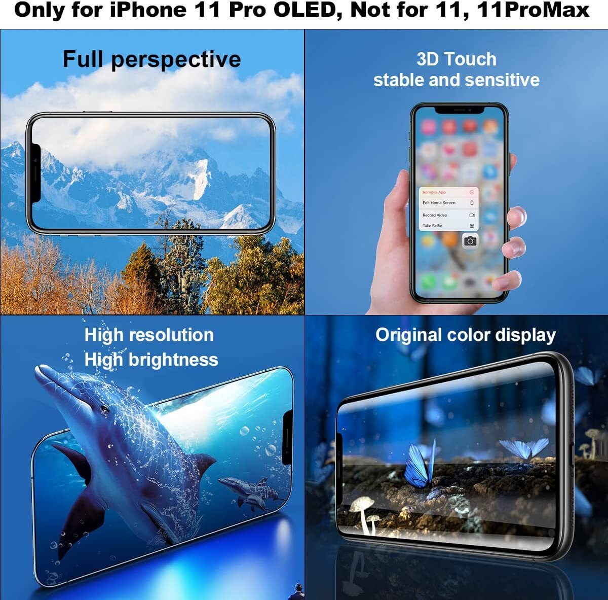 For iPhone 11 Pro OLED Display Touch Screen Digitizer Replacement Kit Assembly
