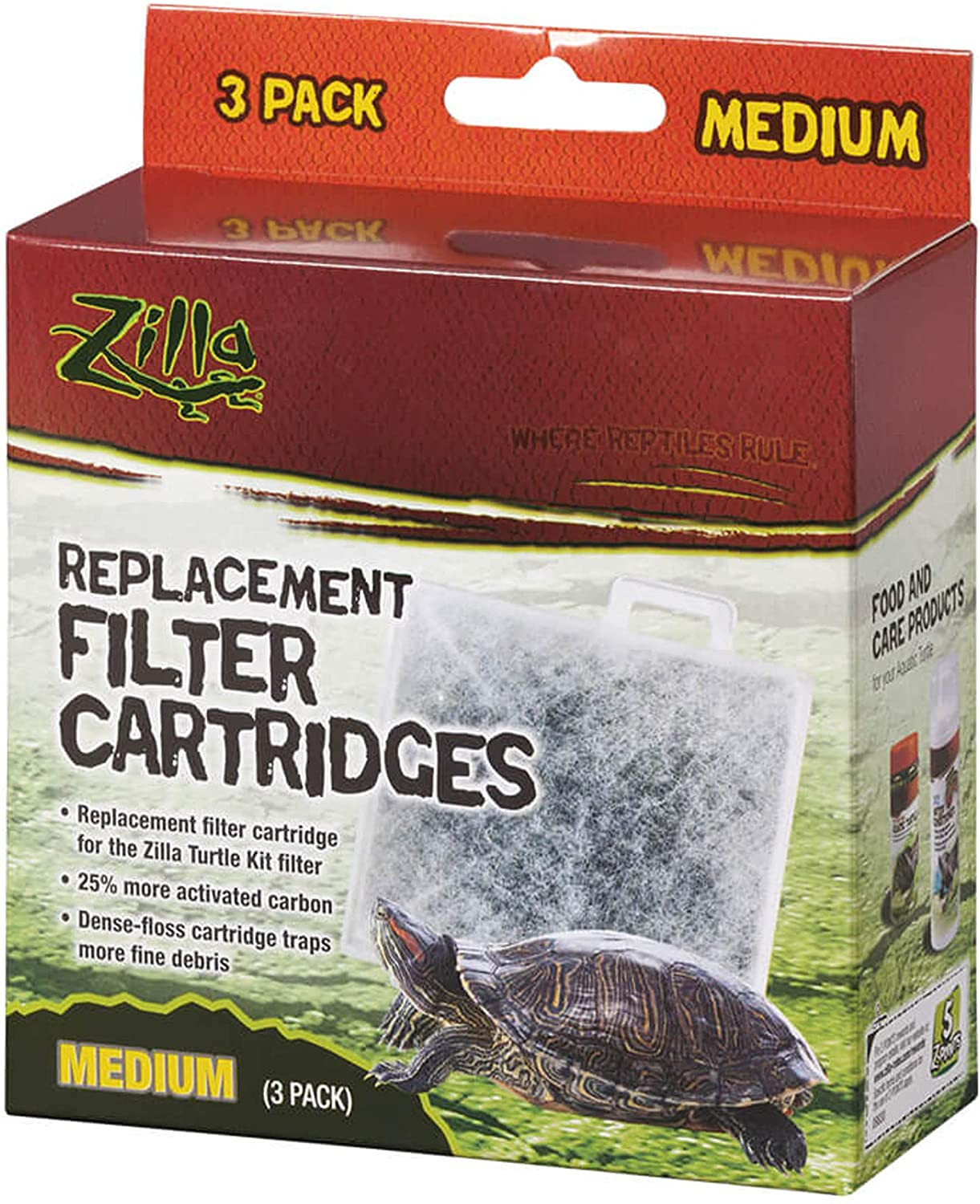 Zilla Replacement Filter Cartridges Medium 3 Pack