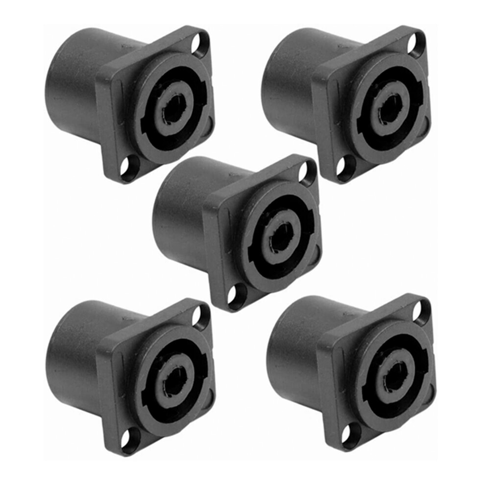 20Pcs 4 Pole Conductor Female Panel Mount Chassis Jack Audio Connector