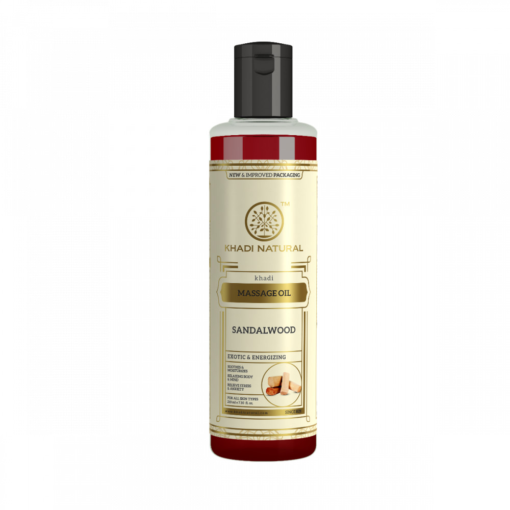 Khadi Natural Sandalwood Herbal Body Massage Oil with Free Shipping
