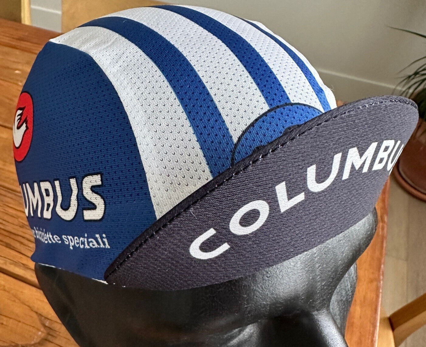 COLUMBUS RETRO COOLMAX® WICKING POLYESTER TEAM CYCLING CAP NEW BIKE RIDE HAT  **