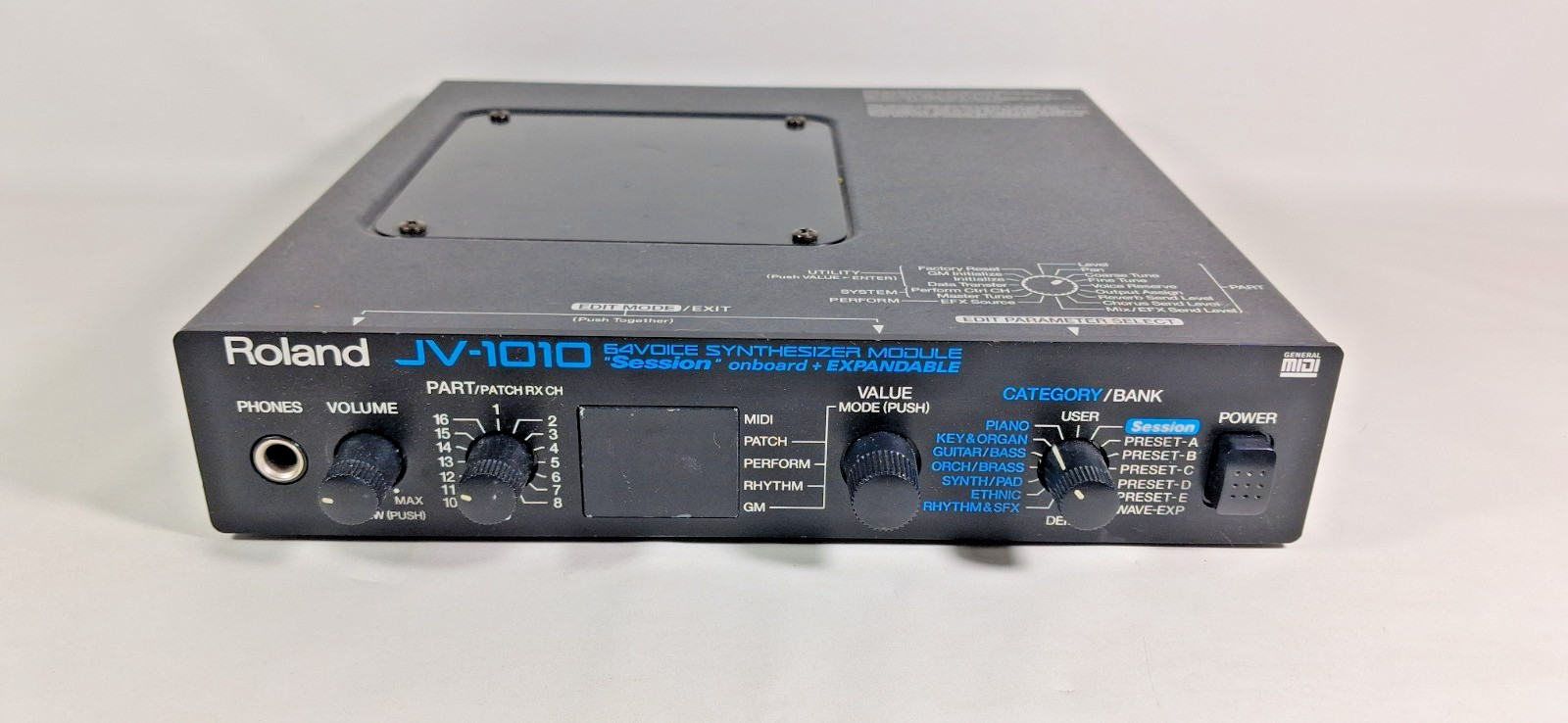 Roland JV-1010 Synth Module Session 64 Voice MIDI Sound Module no Power Supply