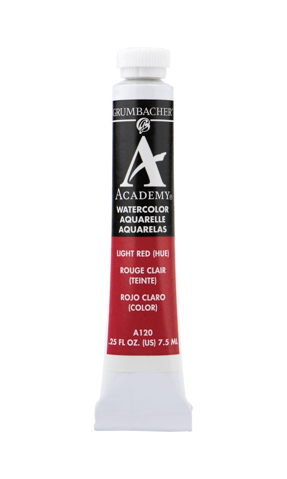 Academy Watercolor Paint 7.5ml/0.25 Ounce Light Red Hue A120 Art Supplies