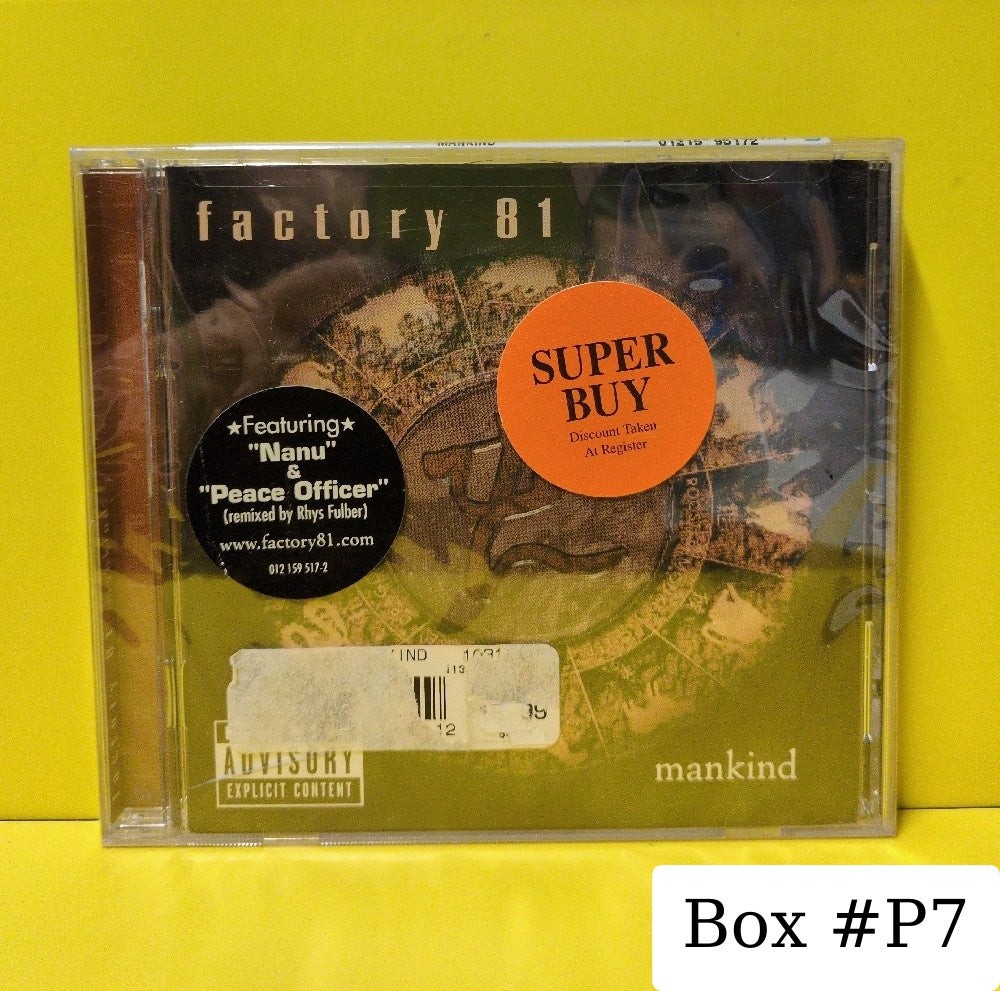 Factory 81 - Mankind - 2000 - 012159517-2 - New - Sealed - CDs