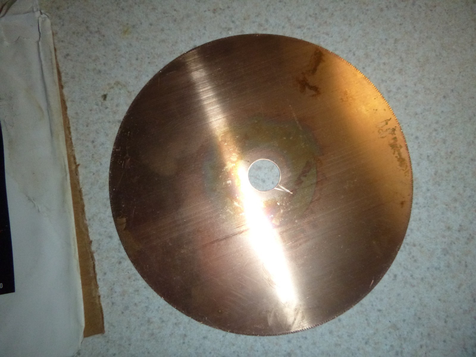 Elgin 6” Copper Diamond saw. blade Never used 5/8" arbor hole