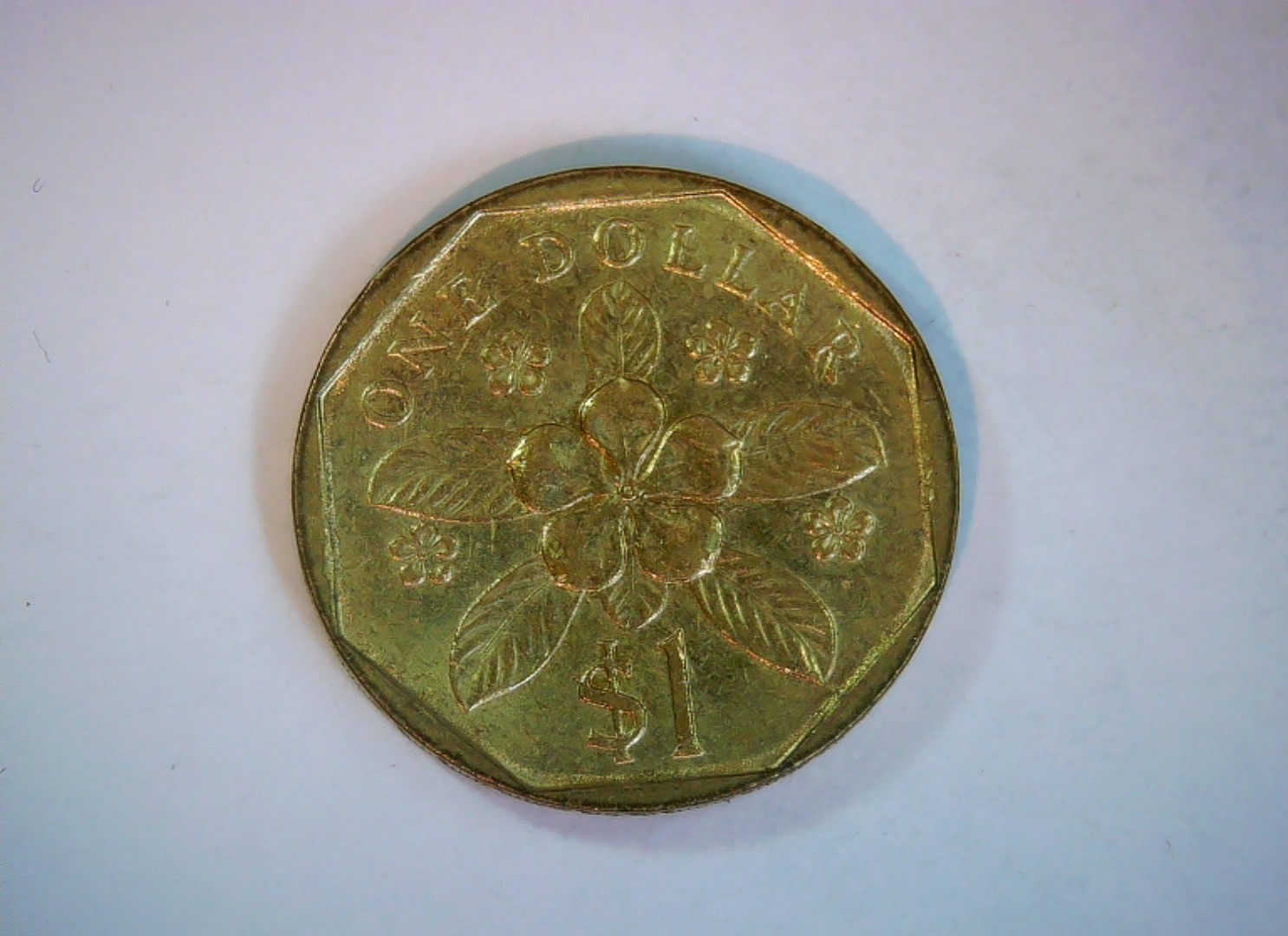 Singapore 1988 1 Dollar Singapore 1 Dollar (Flora series) Coin