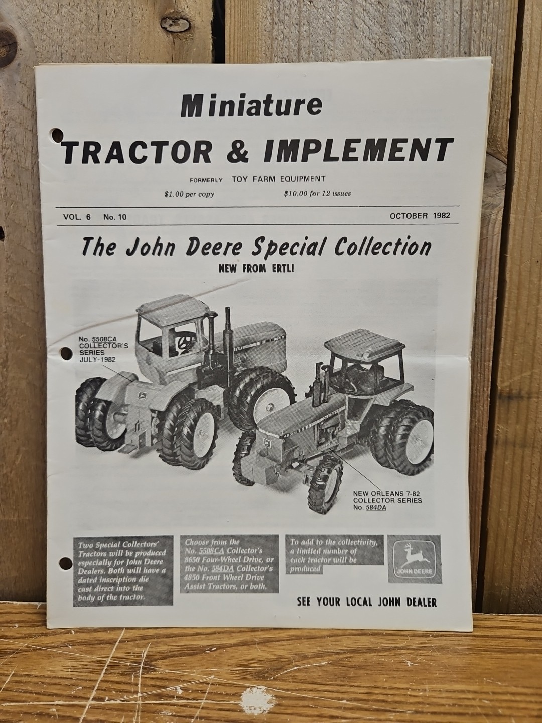 Miniature Tractor & Implement Magazine October 1982