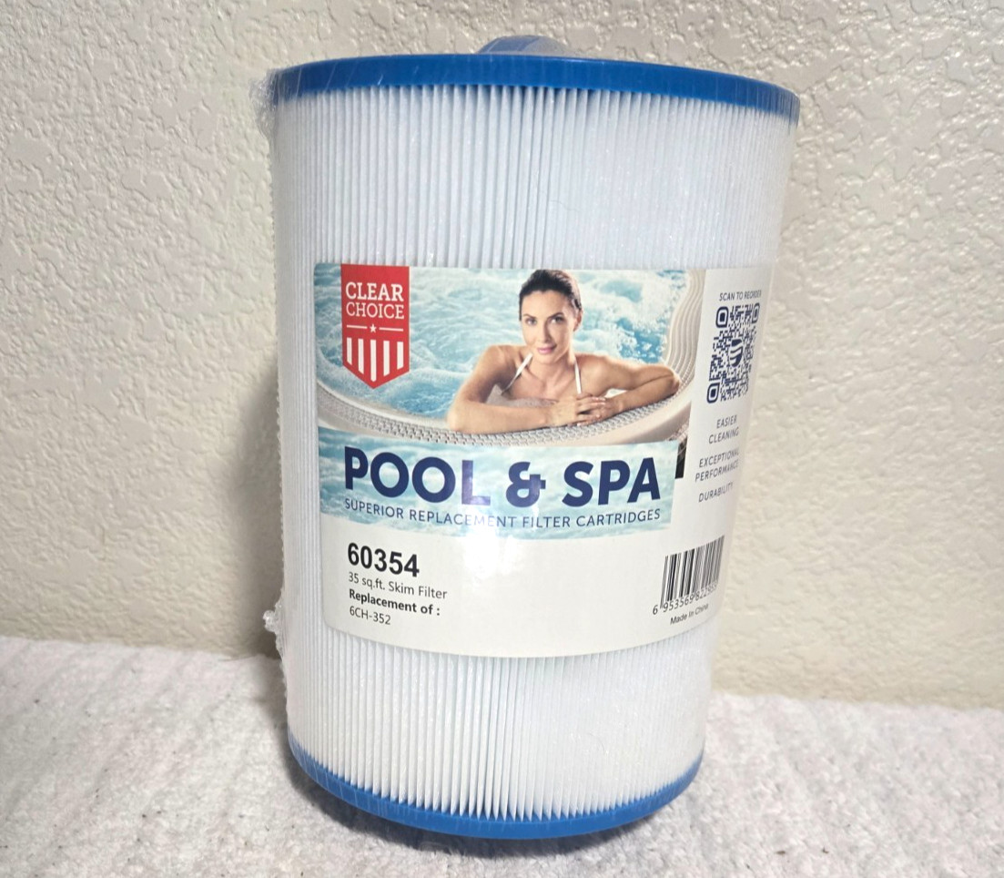 (x6) 60354 Pool Spa Filter Replacement for 6CH-352 by Clear Choice
