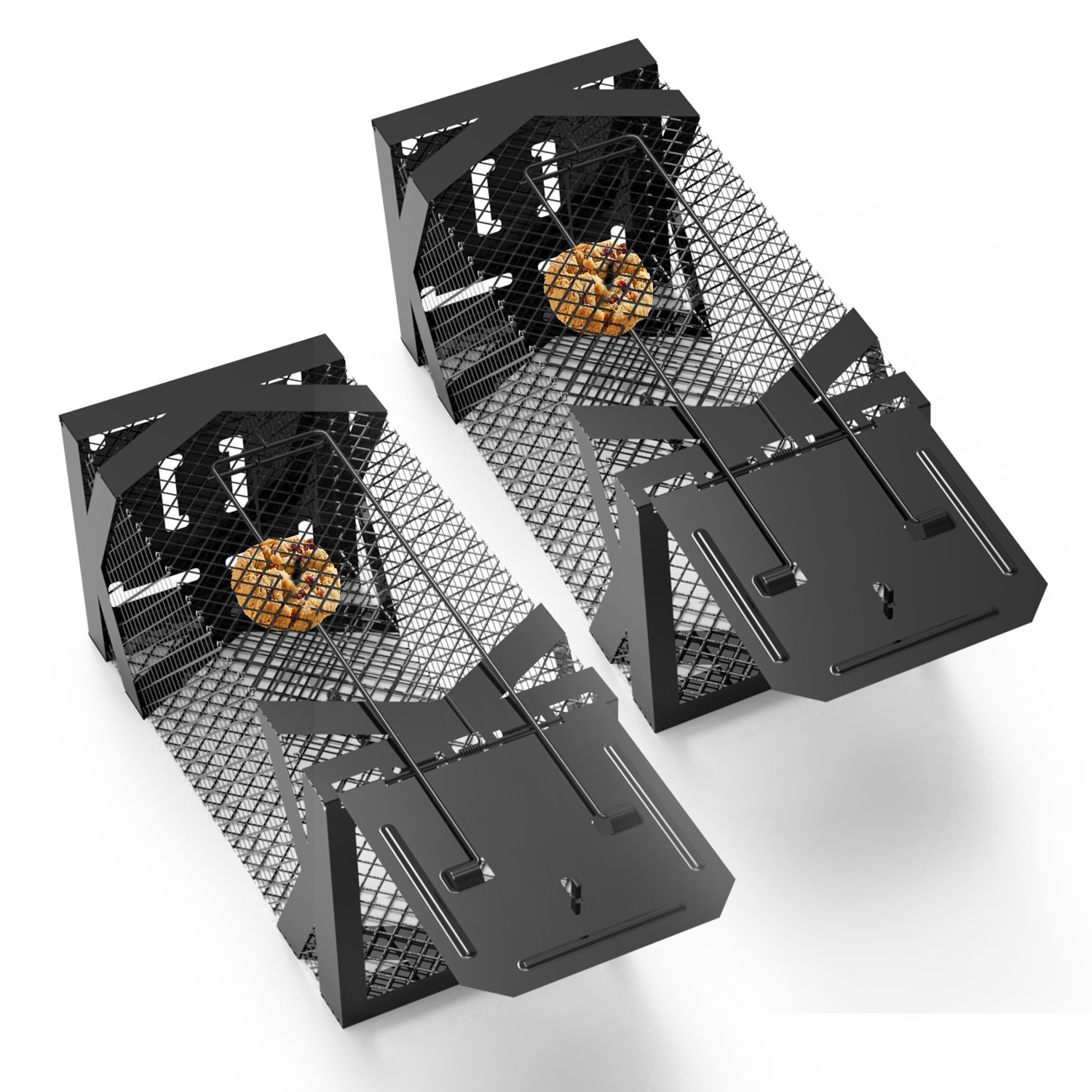 2Pcs Humane Rat Trap Chipmunk Rodent Mouse Squirrel Trap Small Live Animal