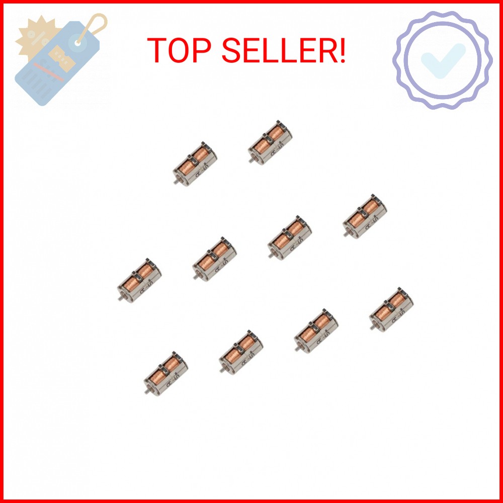 Acxico 10Pcs DC 5V 2-Phase 4-Wire Micro Mini Ultra-Tiny 4 mm Precision Stepper M