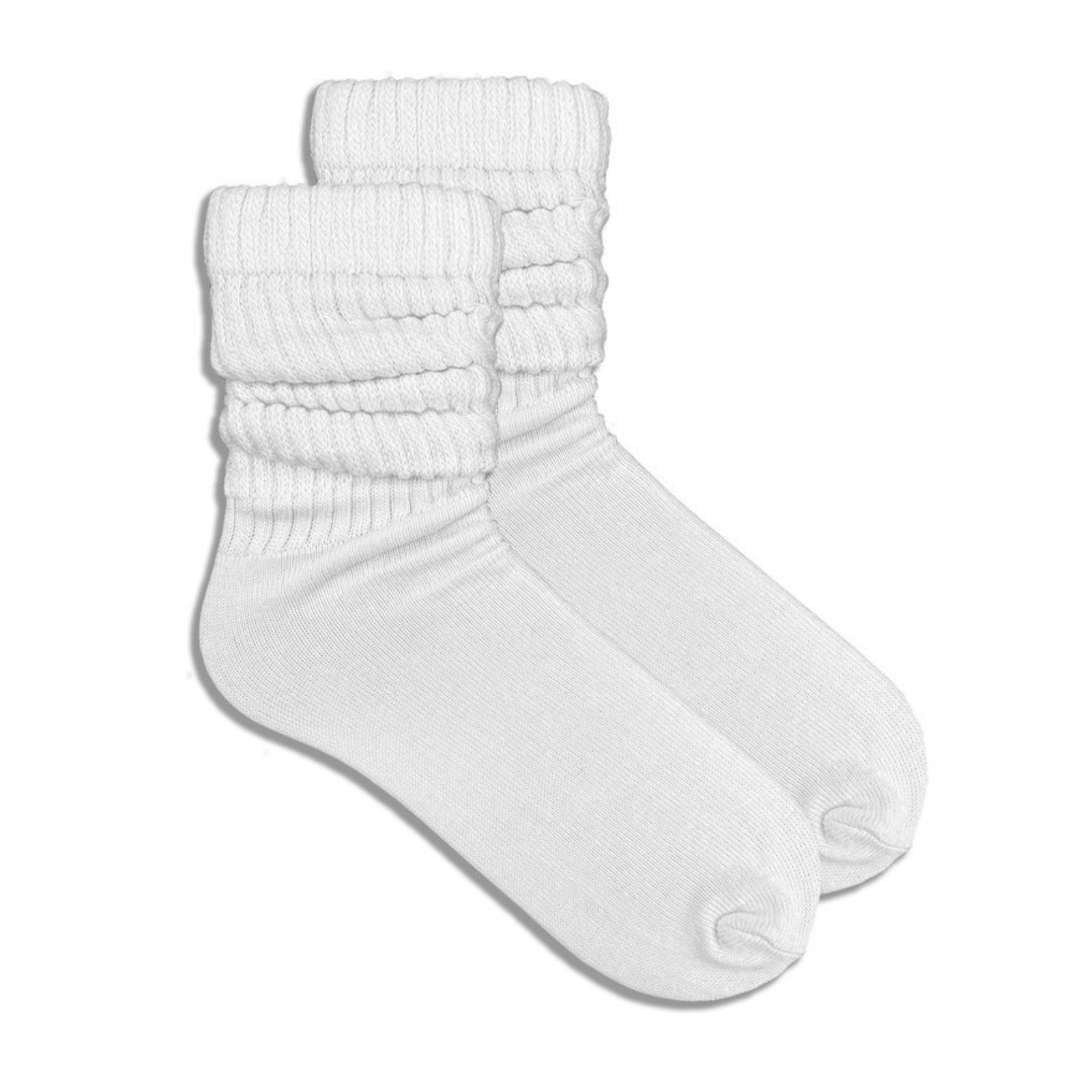 White Slouch Socks (Adult Medium)