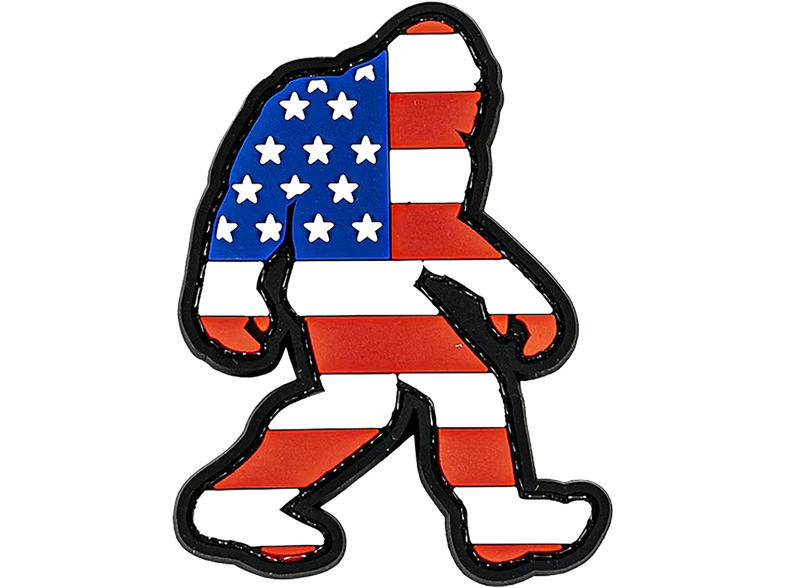 Merica Life Bigfoot US Flag PVC Morale Patch