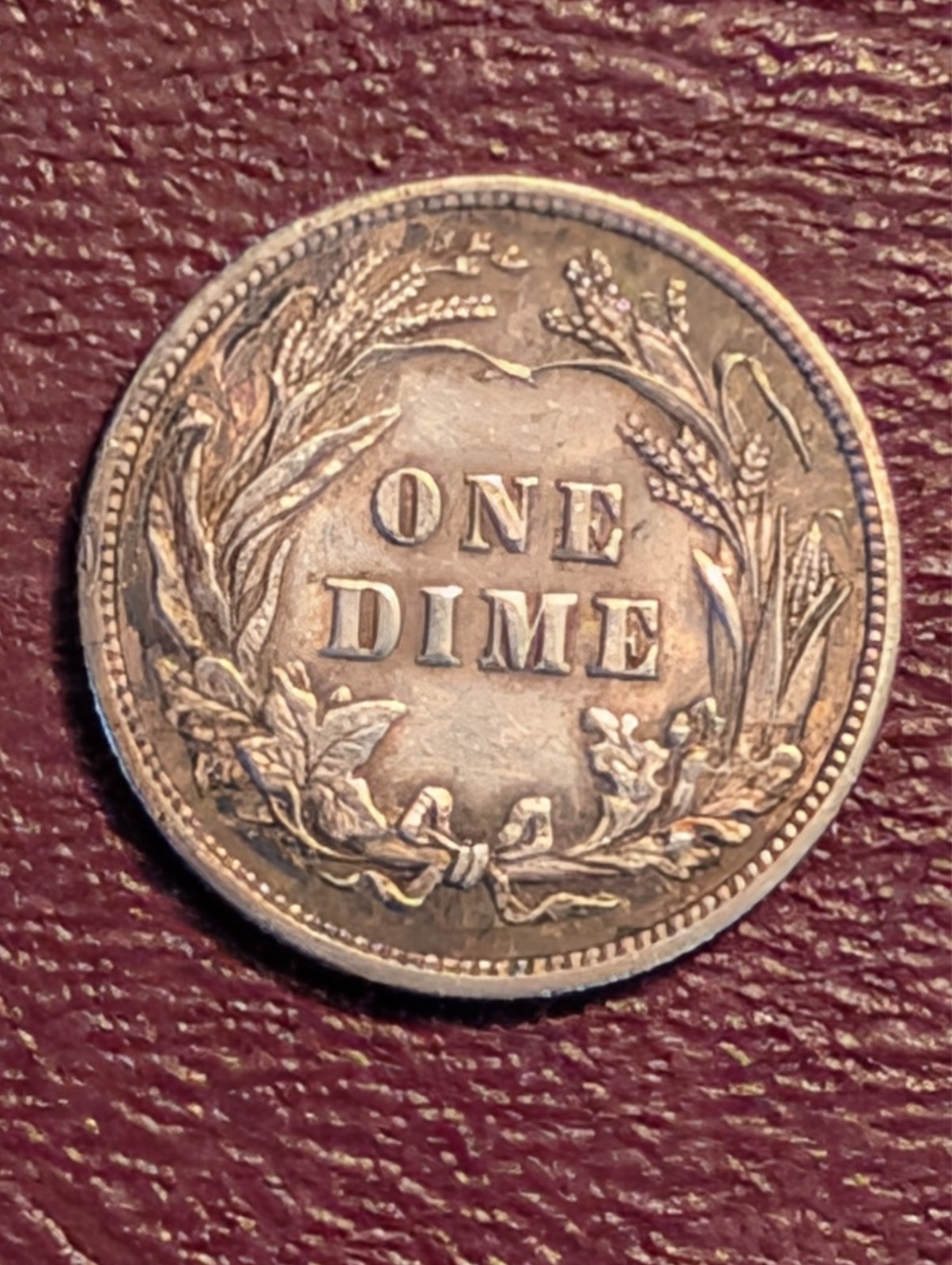 1907-P Barber Dime 10c Ungraded VF