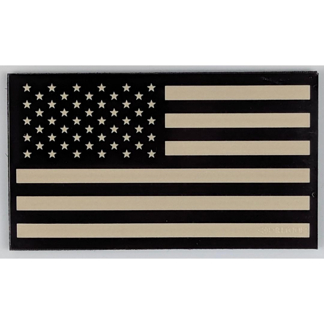 Infrared American Flag Patch - Subdued - Hook Fastener Tactical IR Patch