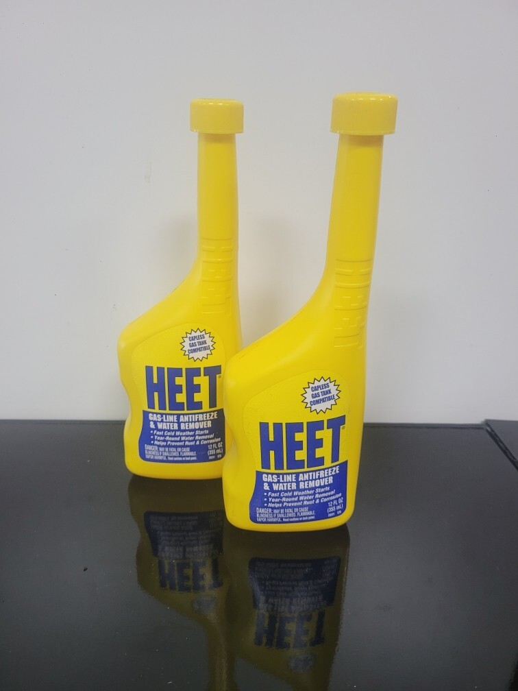 (2 Pack) HEET Gas-Line Antifreeze & Water Remove, 12 oz Bottle - FREE SHIPPING
