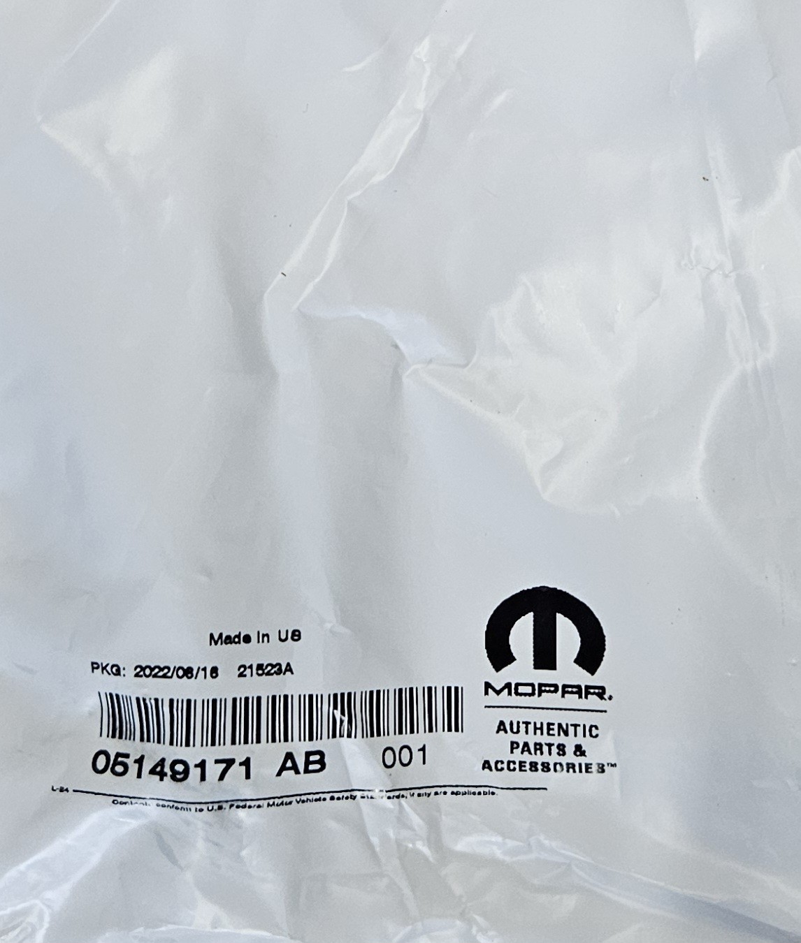 5149171AB Oxygen Sensor 2011-2024 Chrysler Dodge Jeep Ram  OEM MOPAR