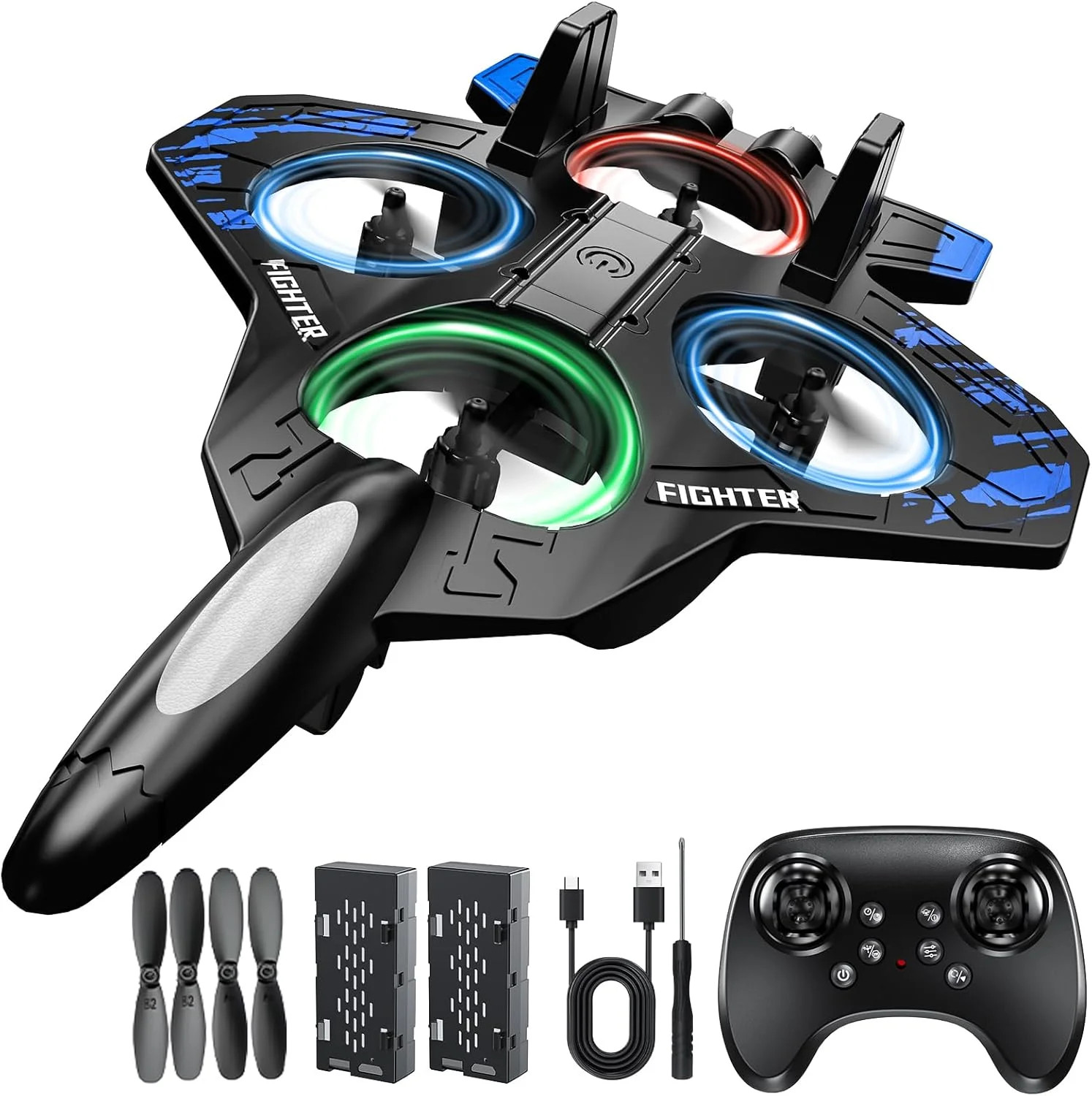 Foam Remote Control Airplanes, RC Planes with Light, RCAirplane Fighter Jet for
