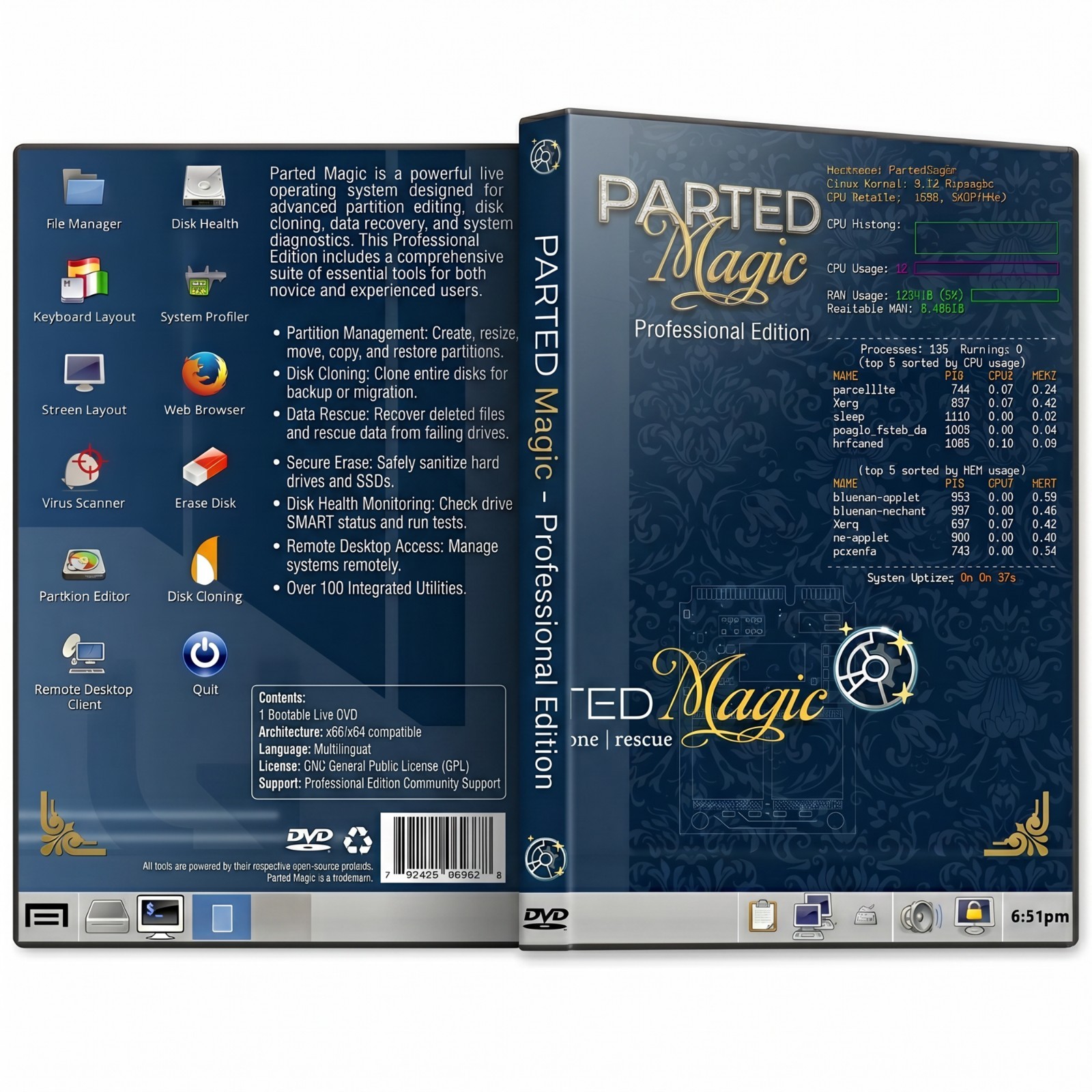 Parted Magic Bootable DVD/USB