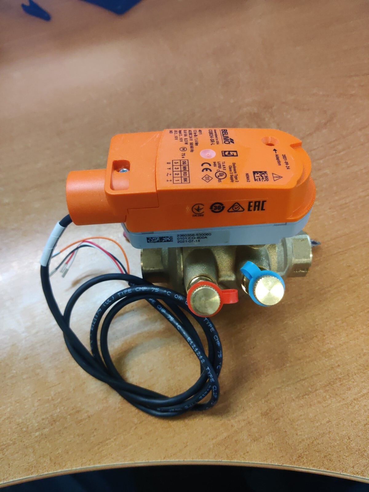 Belimo Z2050QPT 1/2" ZONE VALVE AND CQB24-SR-L 24V ACTUATOR
