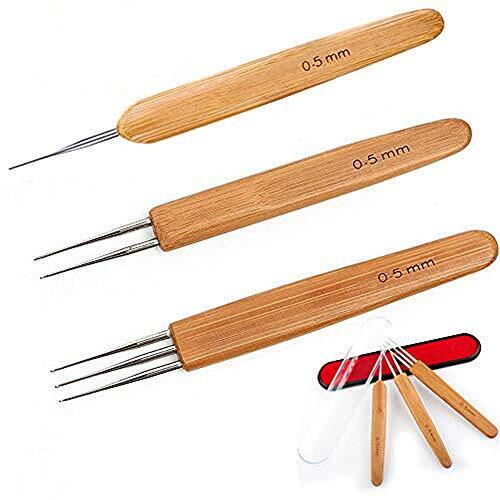 0.5 Crochet Needle for Dreads - Dreadlock Crochet Needle 3 Piece Set 0.5mm