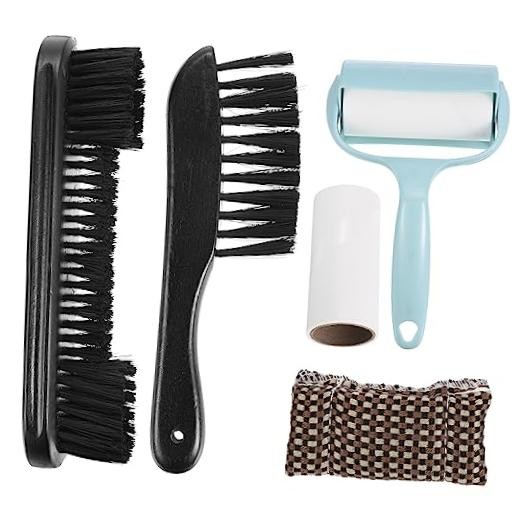 Pool Table Cleaning Brush Set - Billiards Table Brush Rail Cue - Black