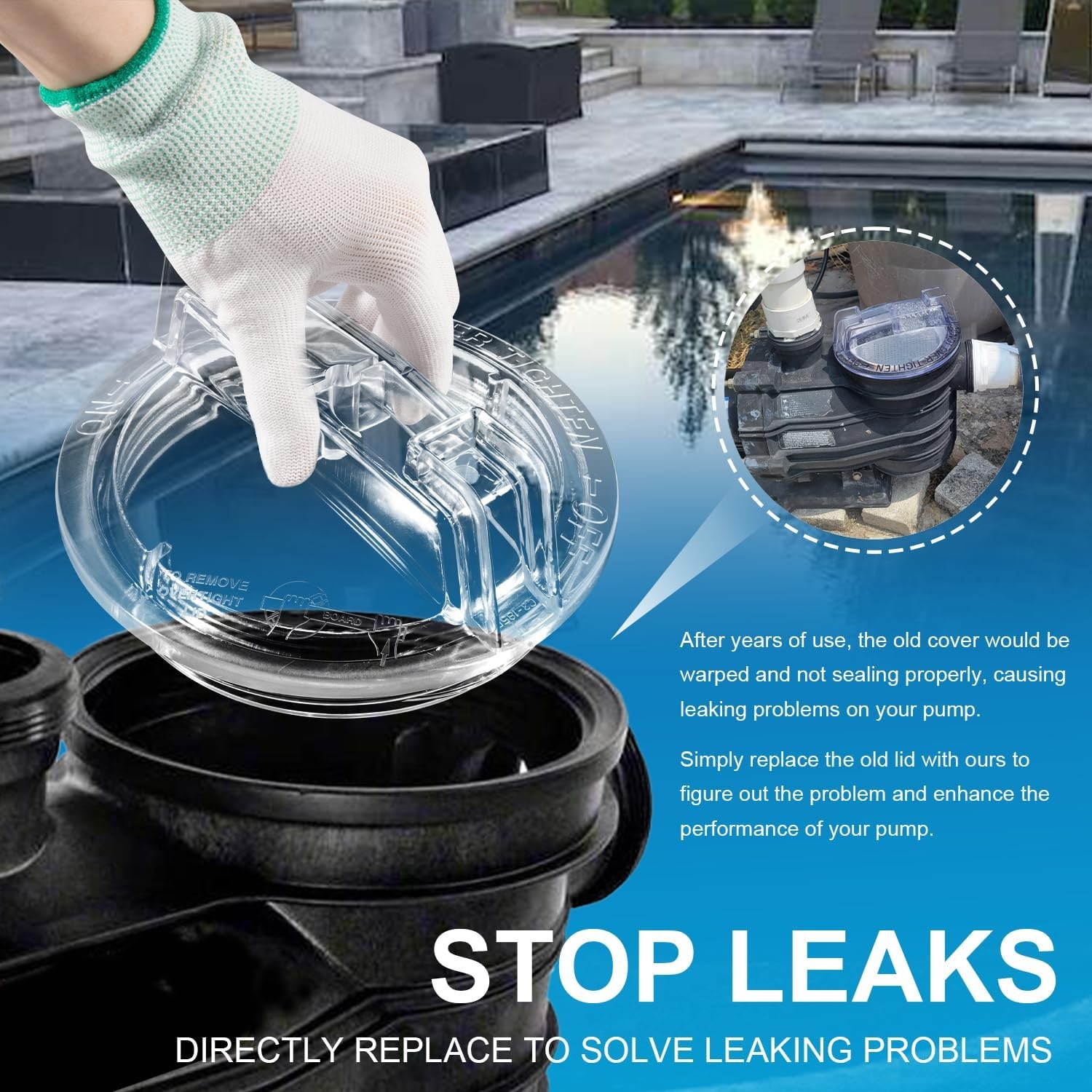 C3-185P Trap Cover Replacement for Pentair Sta-Rite Inground Pool /Spa Pump