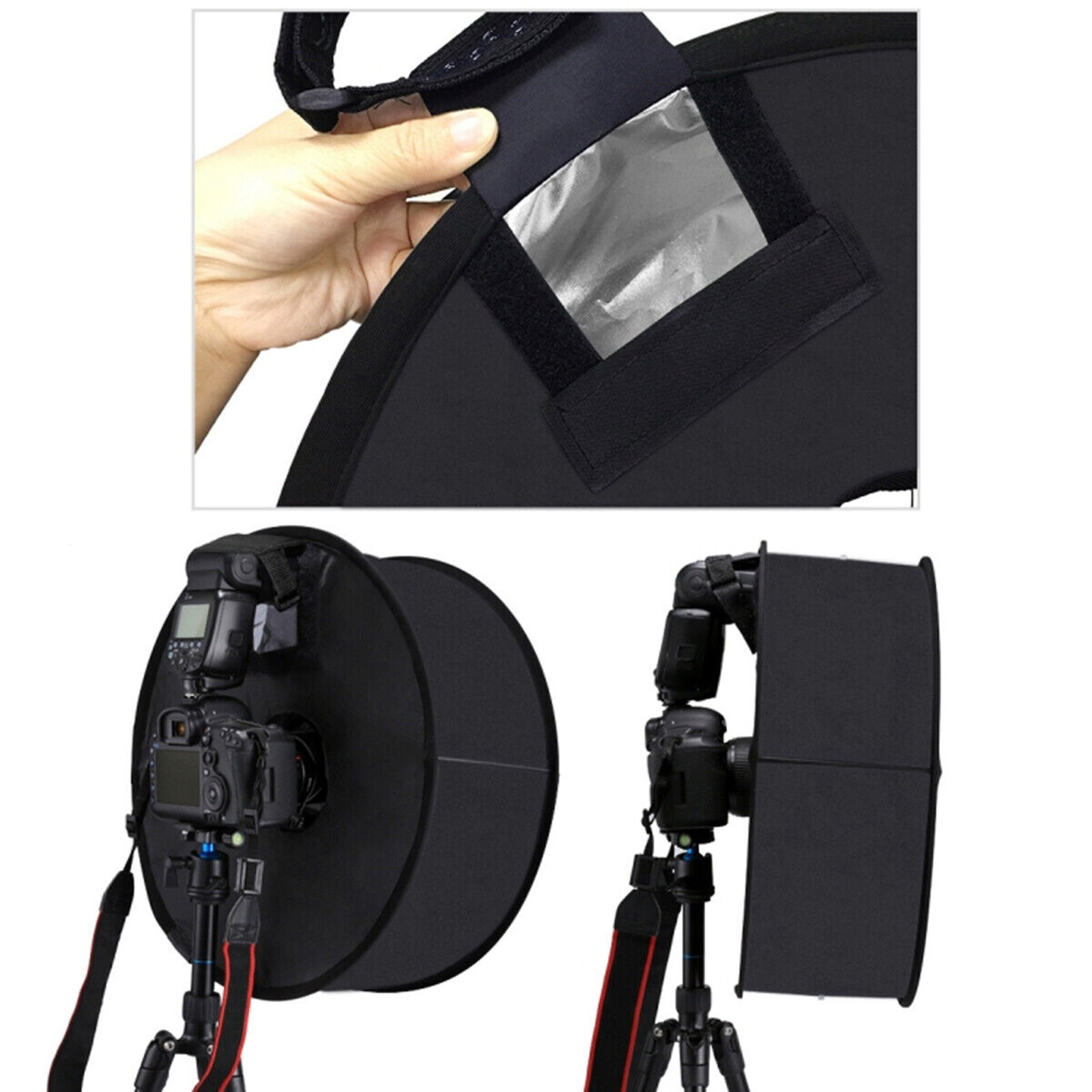 45cm Round Style Macro Portrait Softbox SpeedLite Flash Light Foldable Diffuser