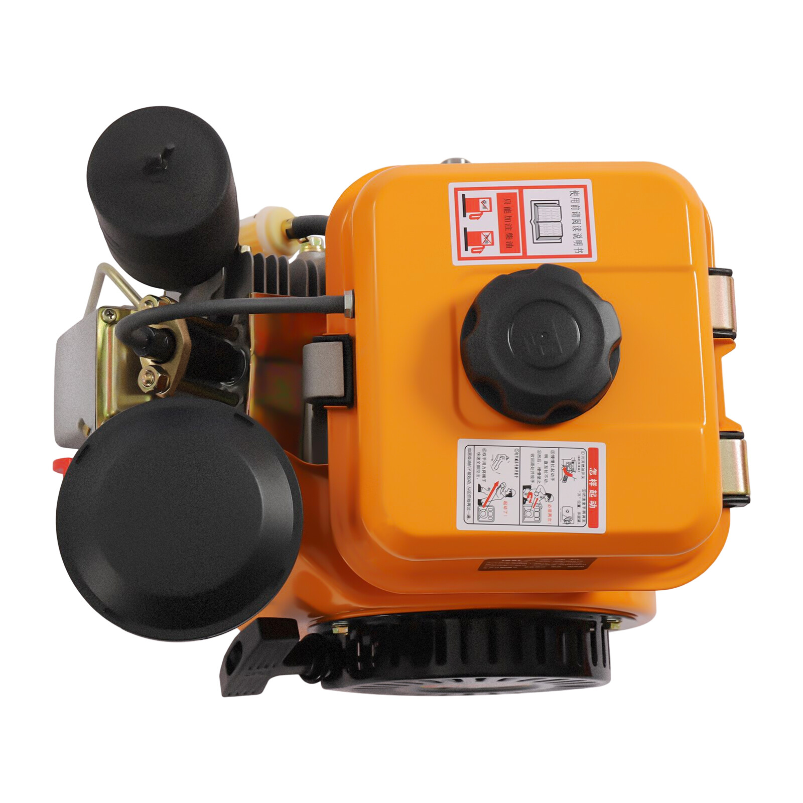 4 Stroke 3HP Diesel Engine OHV Motor Air-cooled Single Cylinder Pull Start 196cc