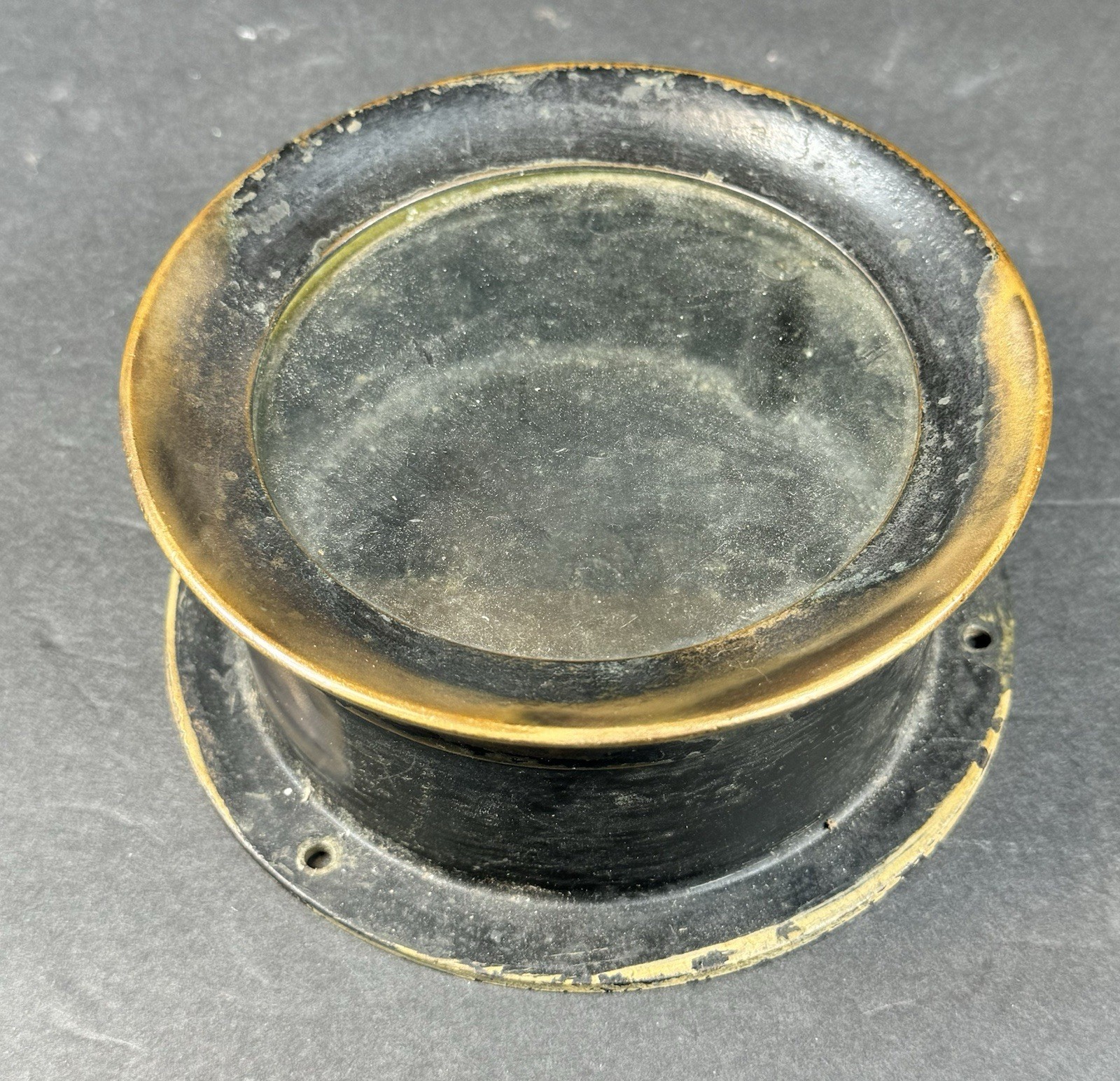 Vtg Steam Pressure Gauge Caseing