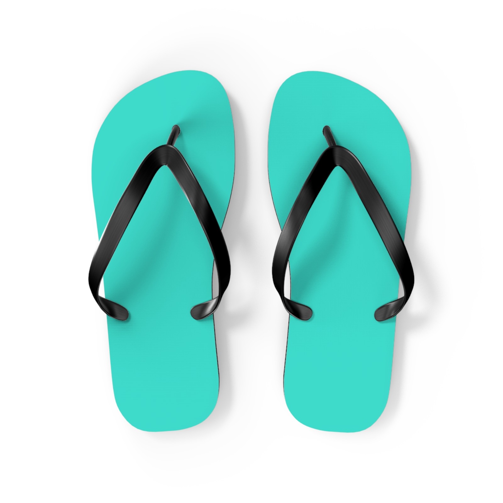 Neon Turquoise Flip Flops, Sandals Slides, Summer Footwear, Brand New