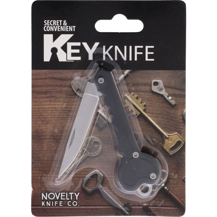 Novelty Cutlery Tools Folding Knife 2" Stainless Steel Construction Key-Shaped