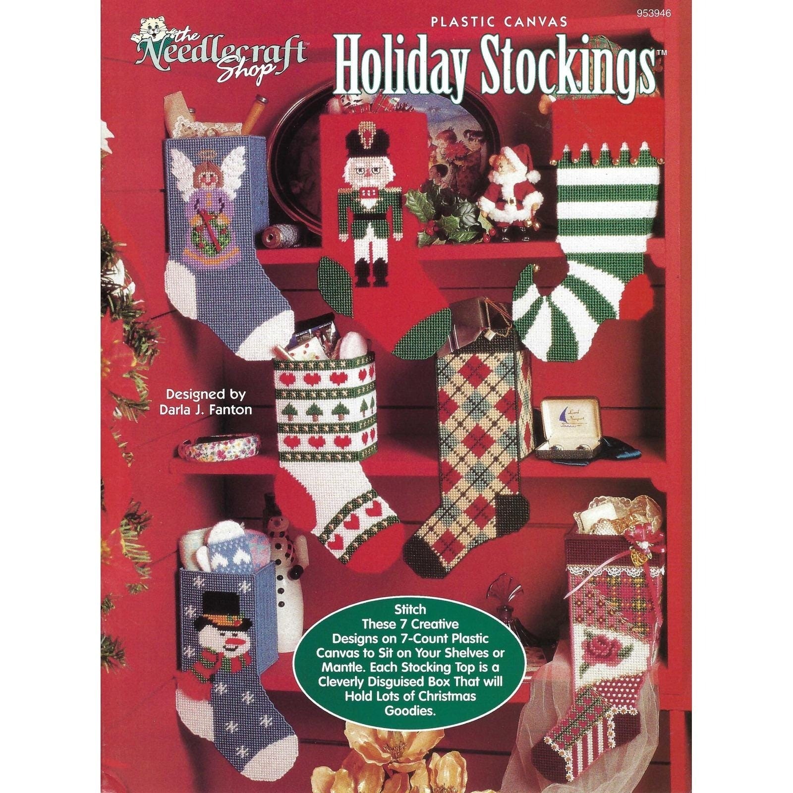 Holiday Stockings Plastic Canvas Pattern Book The Needlecraft Shop #953946