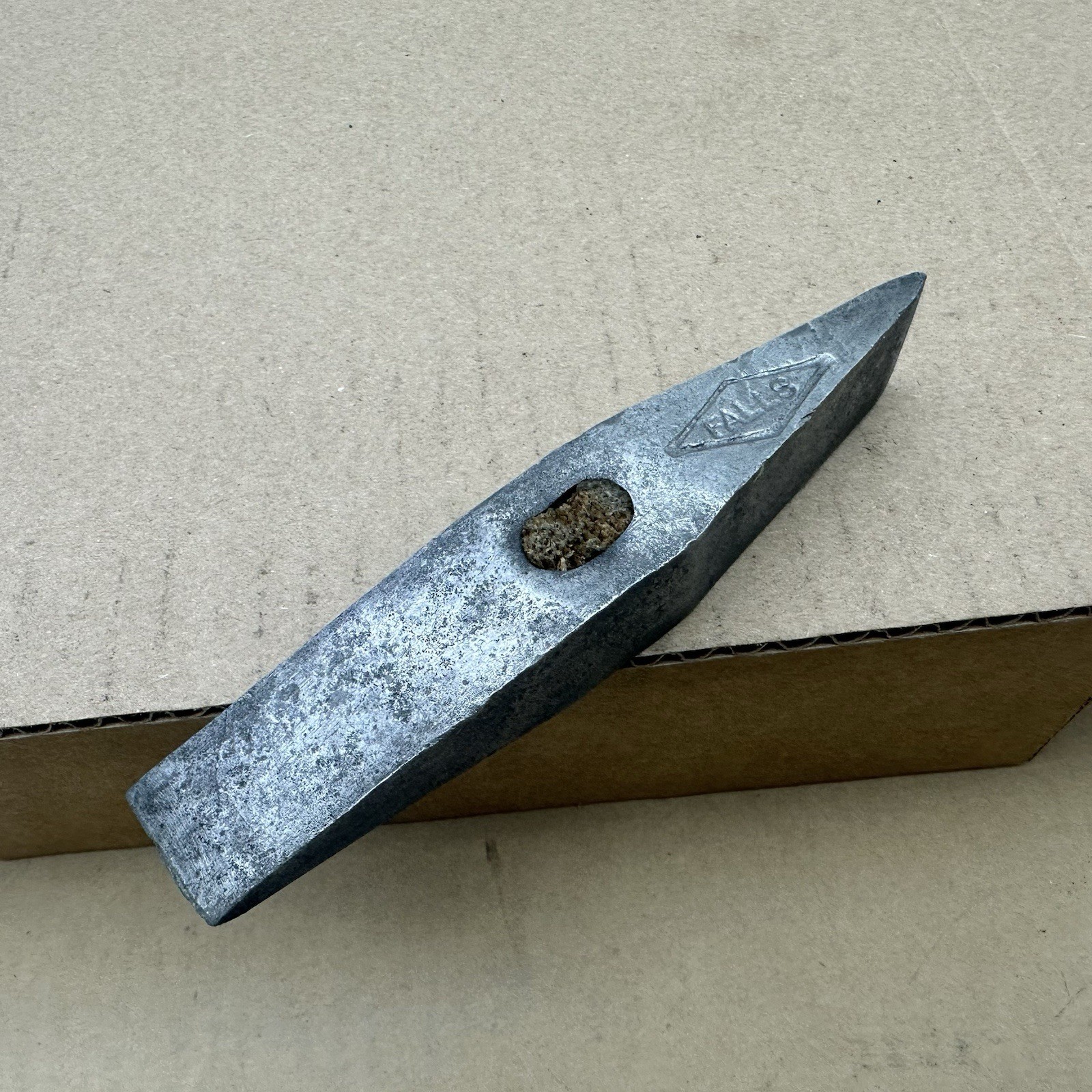 Vtg Chipping Scaling Hammer Cross Pein Straight Head Only 12 Oz Millers Falls