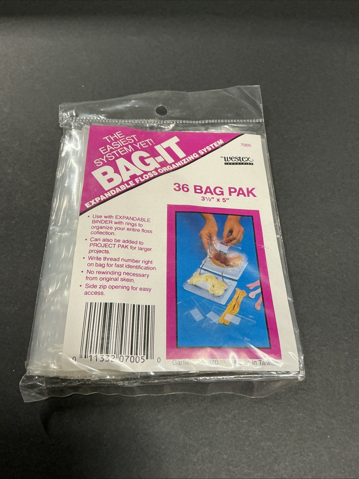 Westex~Bag-It Expandable Floss Organizing System ~NIP~36 Bags