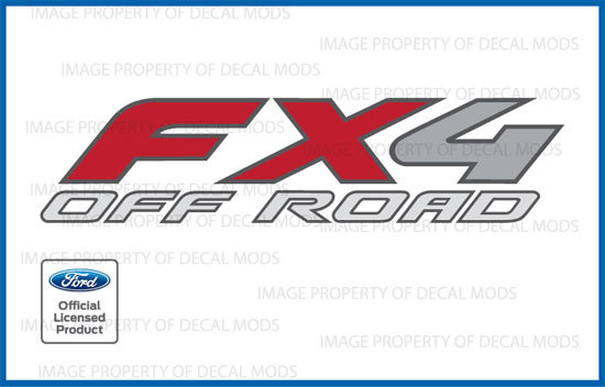 set of 2 1997-2010 Ford F350 F450 FX4 Off Road Decals Stickers DUALLY ONLY FH1E2