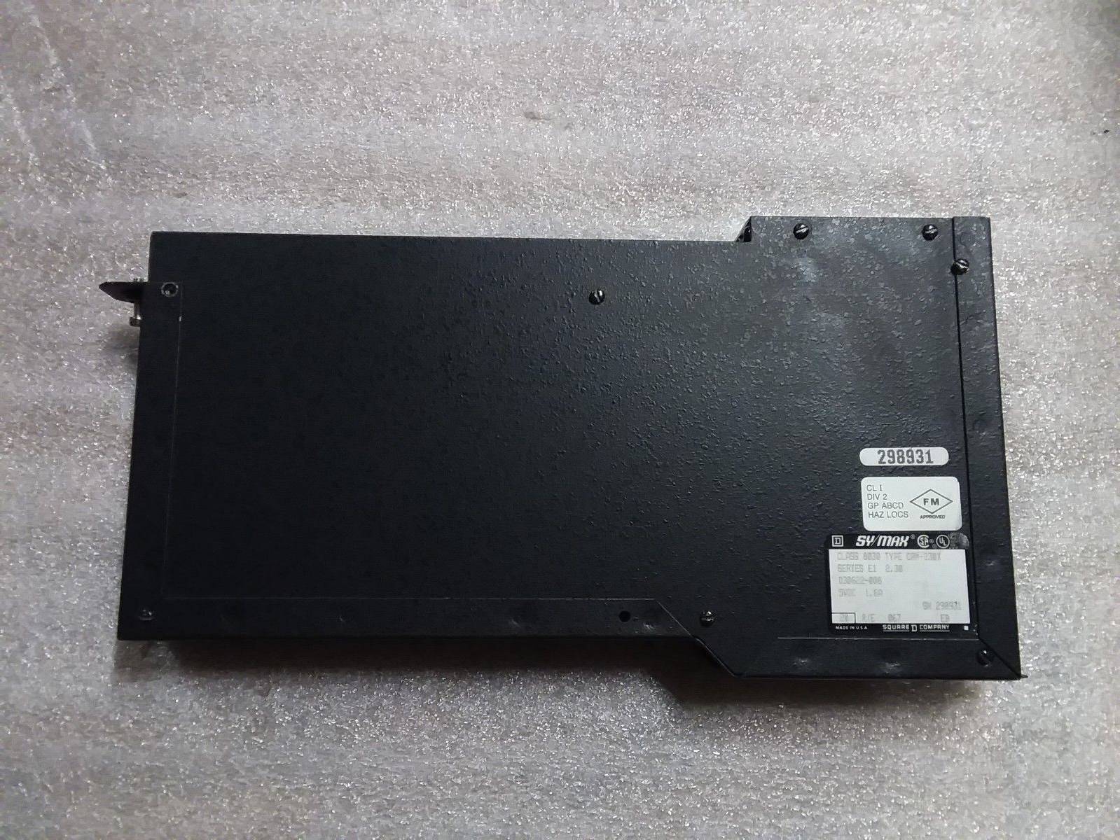 Square D Class 8030 Type CRM-230X Ser E1 Rev 2.30 Sy/Max Module