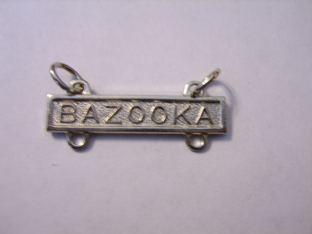 ARMY BAZOOKA QUALIFICATION BAR BRIGHT FINISH:K7