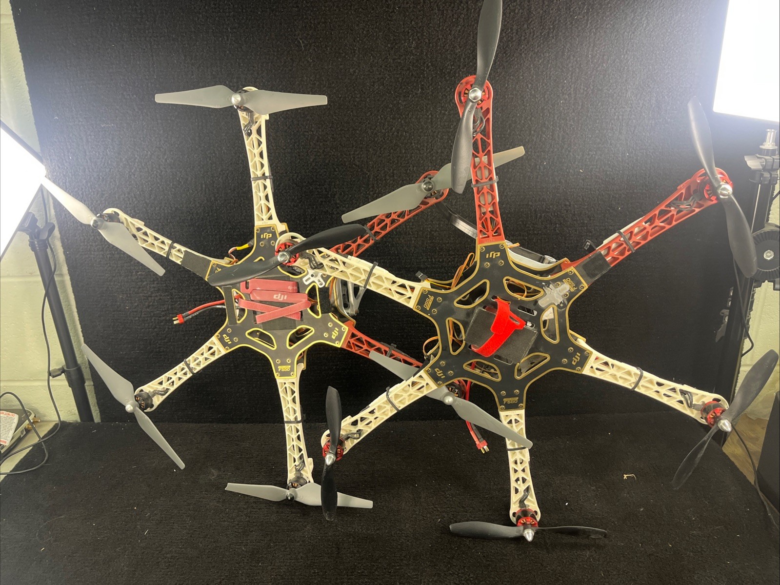 Lot Of 2 DJI Flame Wheel F550 Drones, No Electronics Besides Motors And Esc READ