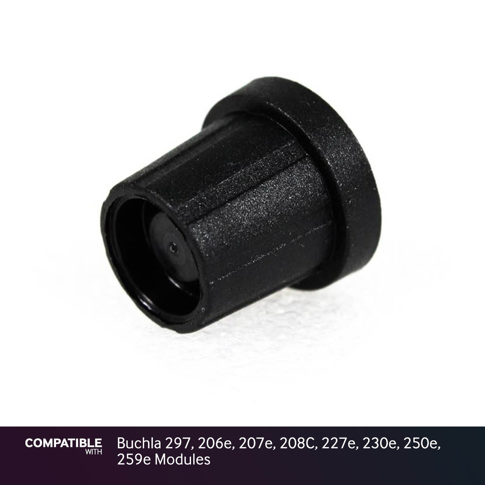 15mm Black D-Shaft Knob for Buchla 297, 206e, 207e, 208C, 227e, 230e, 250e, 259e