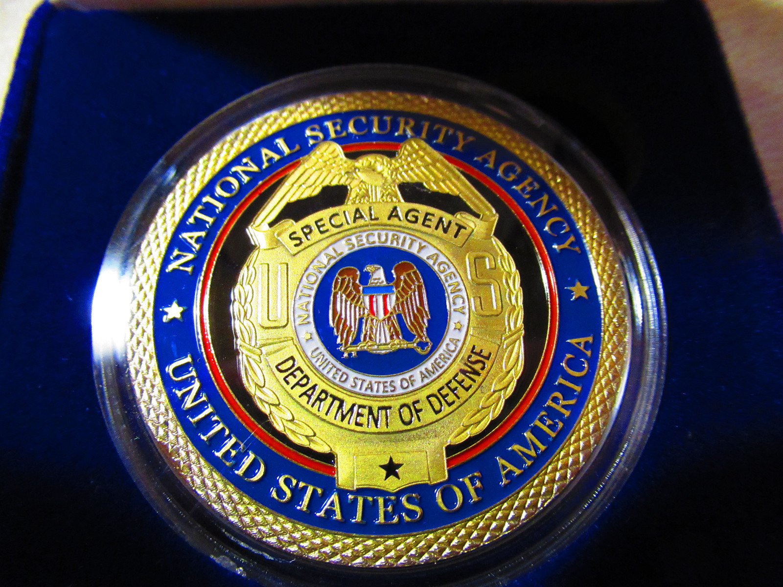 National Security Agency Challenge Coin w/Presentation Box