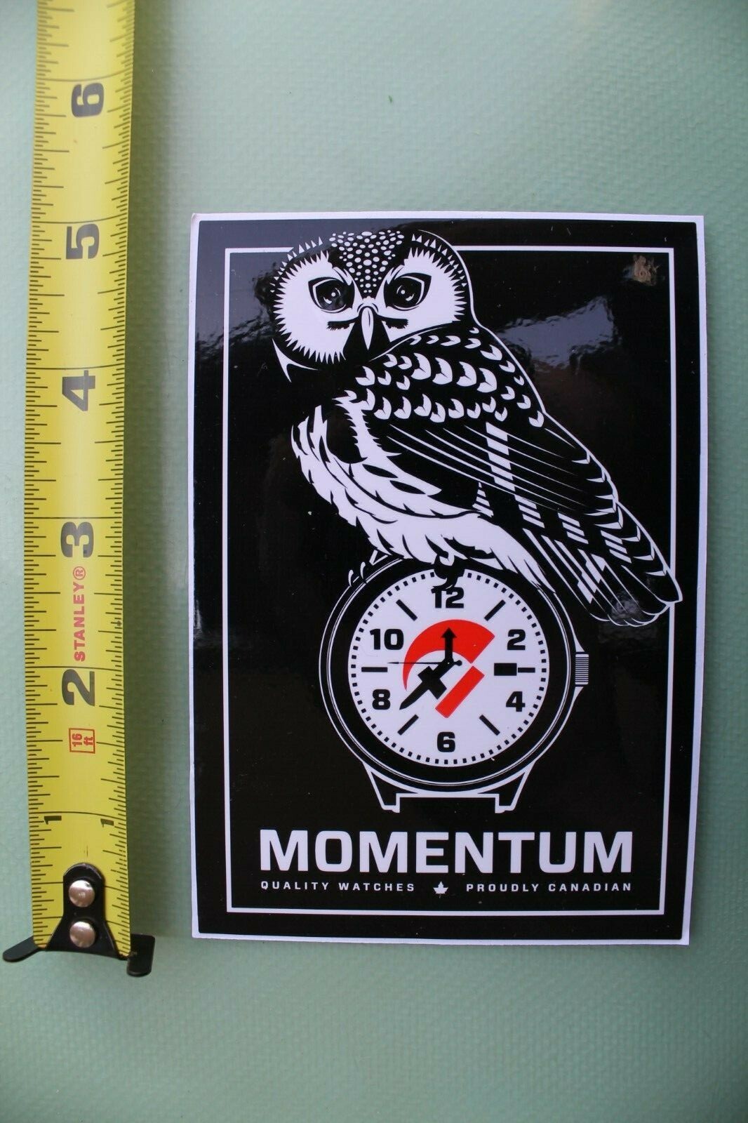 Momentum Canadian Watches Owl Nautical Equipment Scuba Snorkel Diving STICKER
