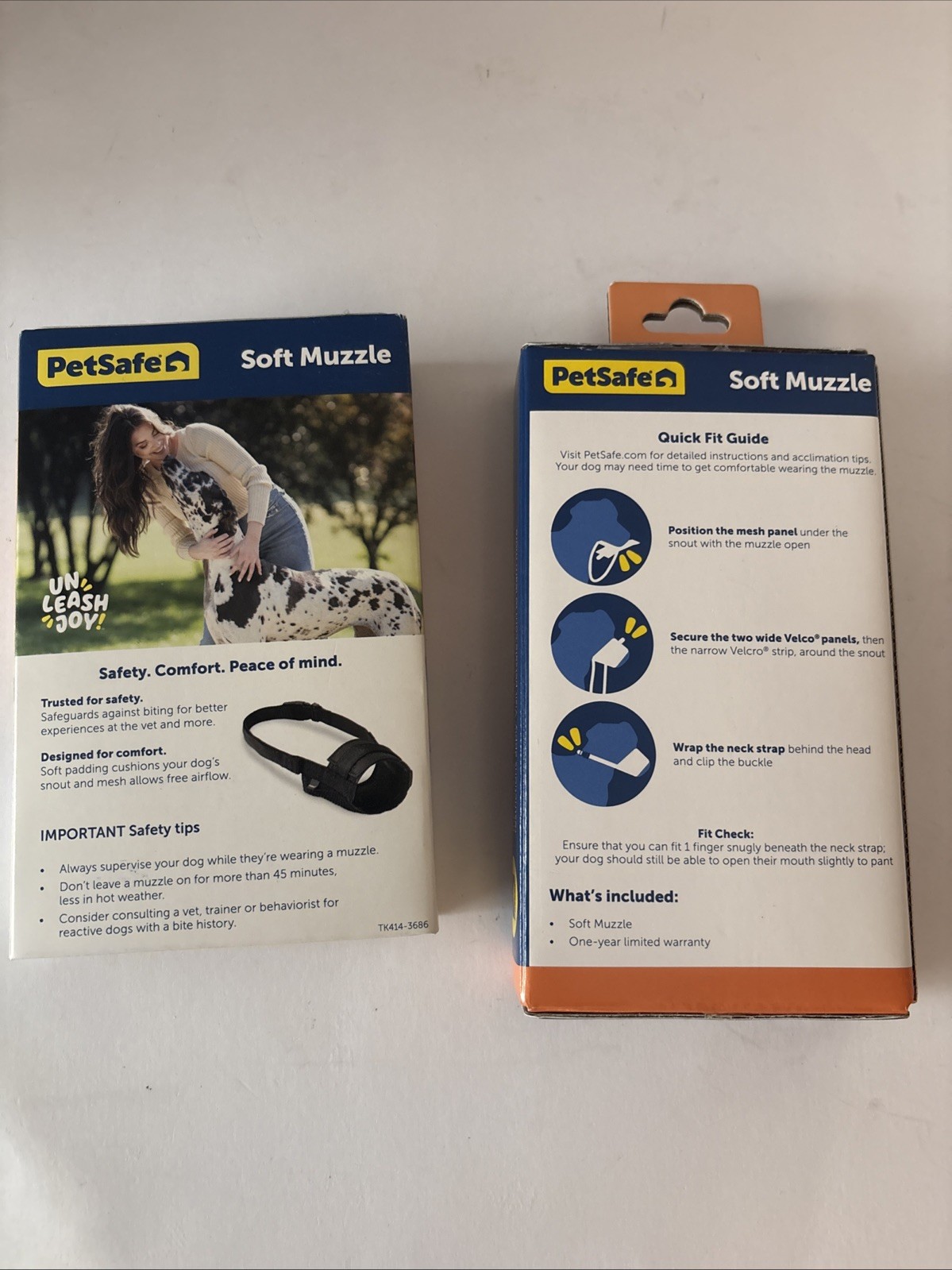 New PETSAFE Soft Muzzle for Medium Dogs Black Nylon Adjustable Padded Mesh