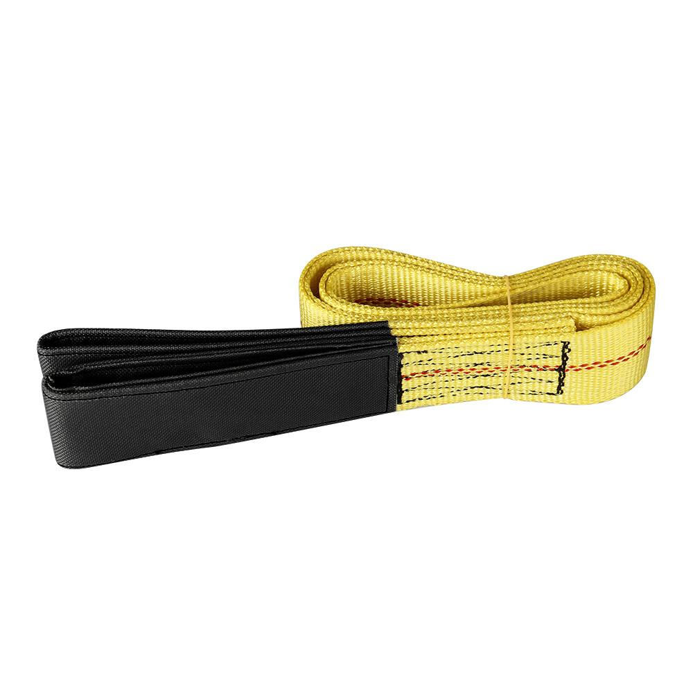 6' x 2" Heavy Duty Nylon Web Flat Lifting Sling Tow Straps Polyester Loop Ends