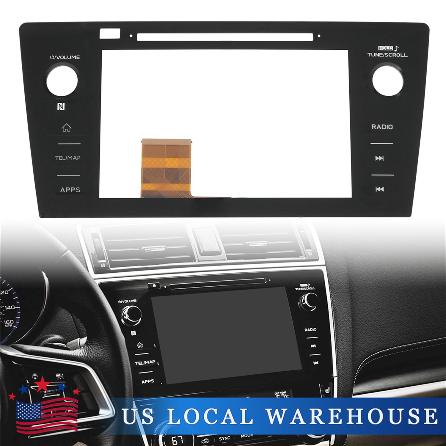 Radio Touch Screen Digitizer 86471-AL65A For Subaru Legacy & Outback 2018 2019