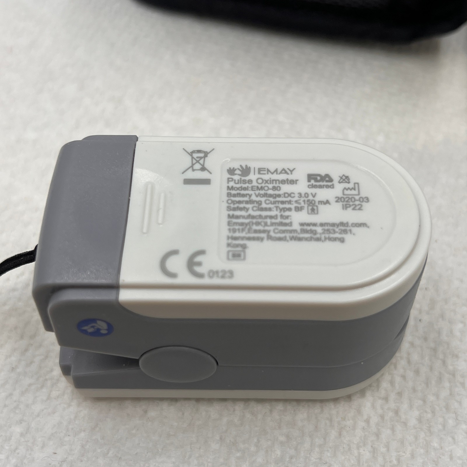 EMAY Pulse Oximeter SpO2/Pulse Record While You Sleep And Workout EMO-80