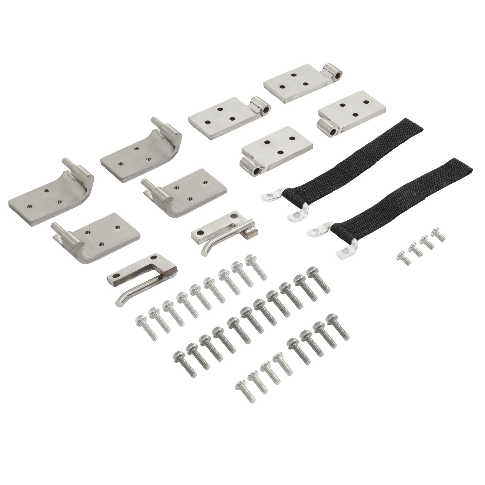 For 1966-1977 Early Ford Bronco Door Hinges Stainless Steel Left Right Screw-on