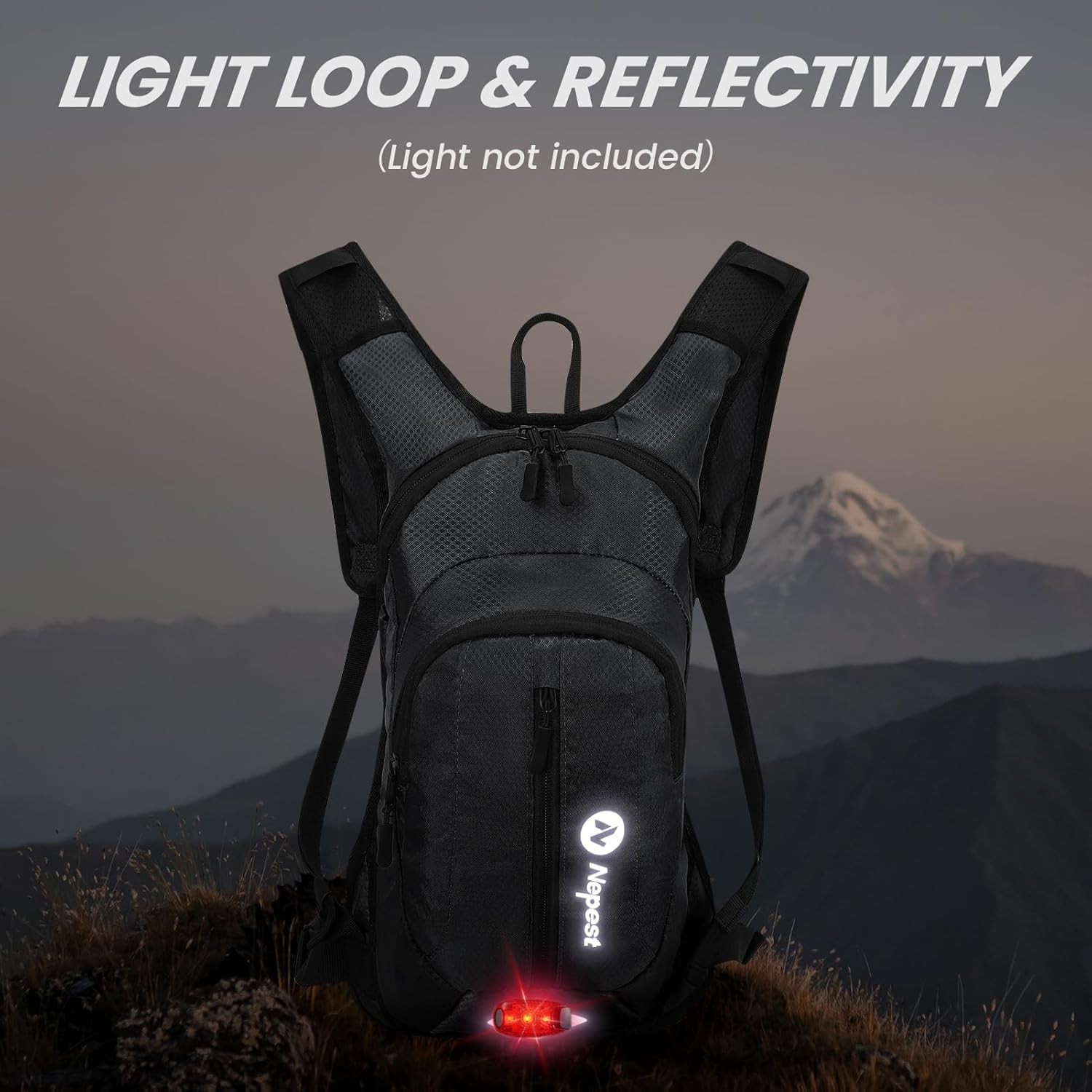 Hydration Pack Backpack for Women & Men, Lightweight Water Backpack with 2L W...
