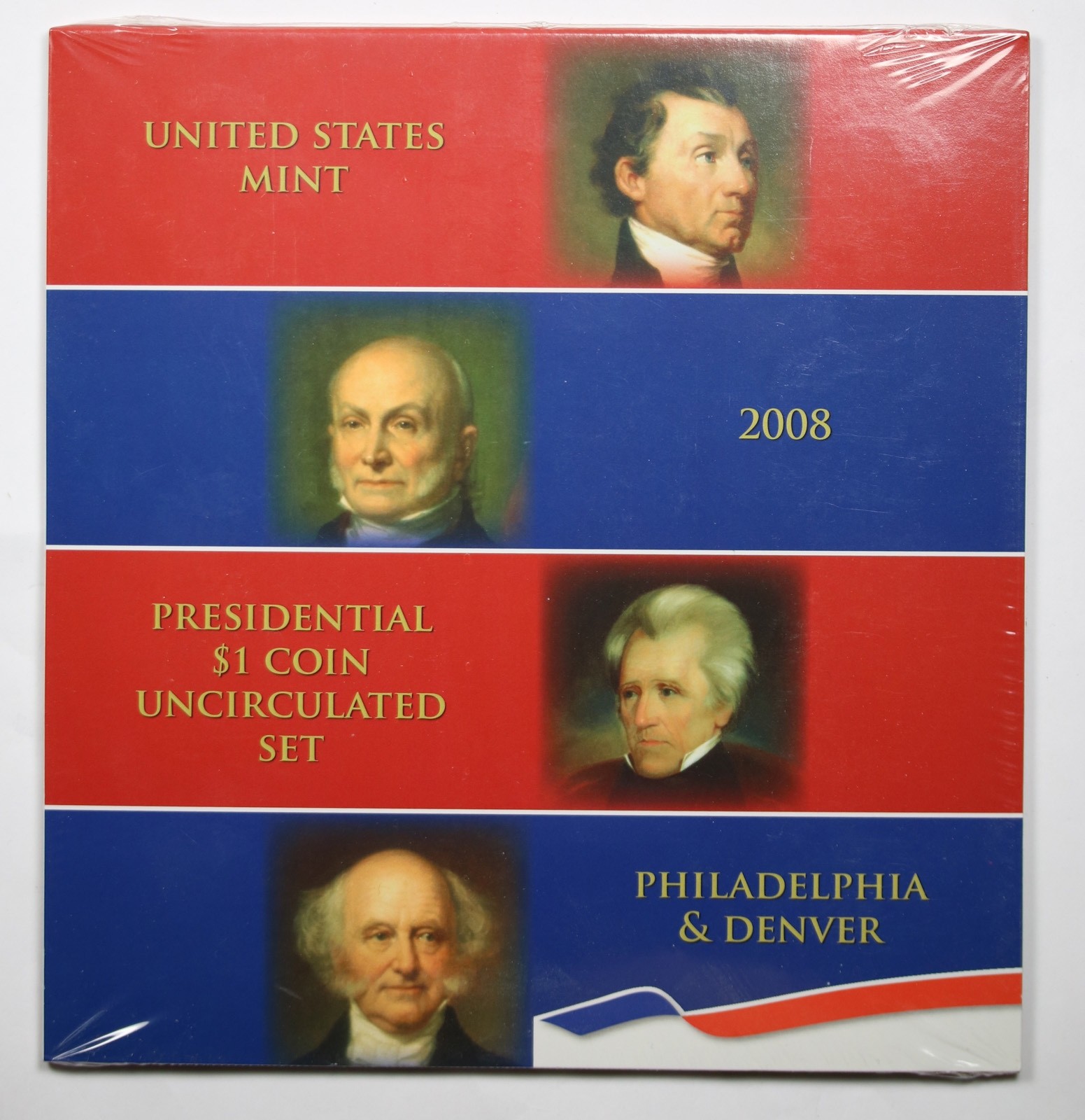 2008 Presidential $1 Coin Uncirculated Set P & D United States Mint Sealed
