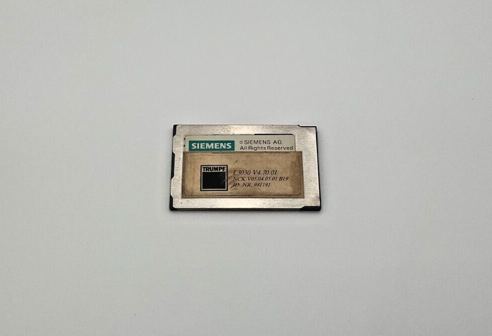 Siemens Trumpf L3030 V4.70.01 Card NCK V05.04.05.01 B19 (TSC)