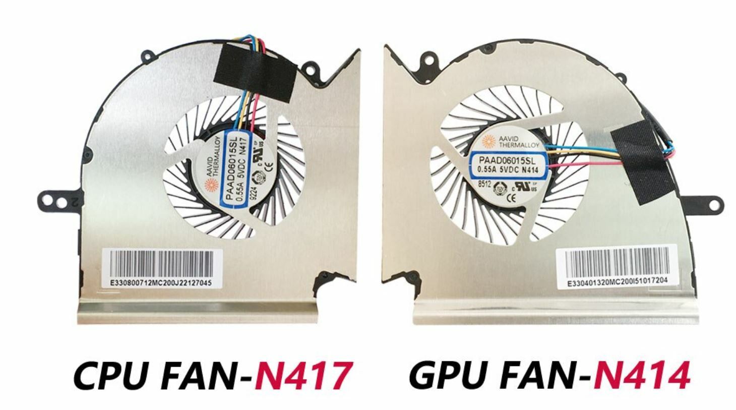 New MSI GE75 Raider 10SE 10SF 8RE 8RF 9SE 9SF CPU GPU Cooling Fan N414 N417